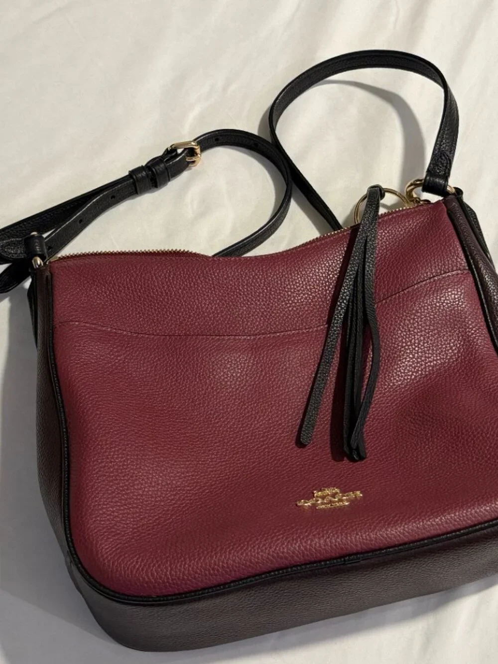 Coach Chaise Crossbody Bag in Polished Pebble Leather with a Zip-top Closure